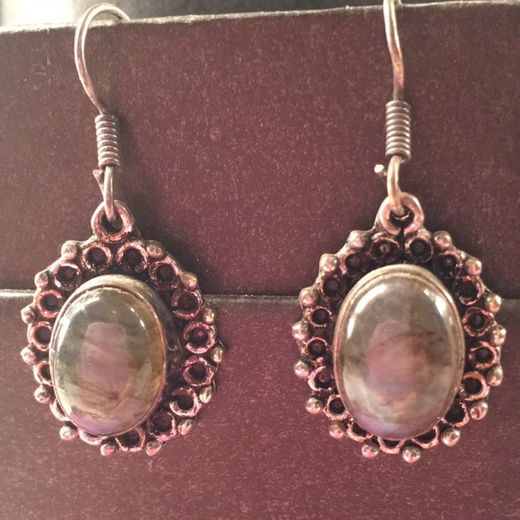 Labradorite earrings - Picture 1 of 3